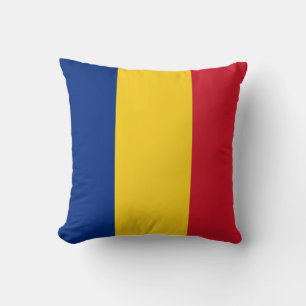 Rumänienflagge Kissen