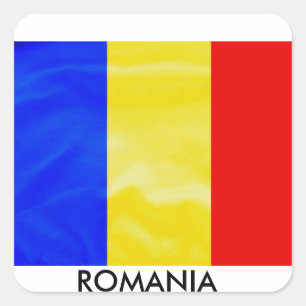 RumänienRo Ost - europäischer Quadratischer Aufkleber