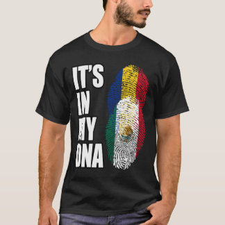 Rumänisch-mexikanische DNA-Flagge für das Vintage  T-Shirt