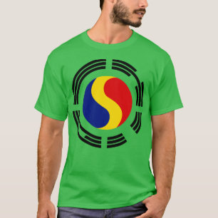 Rumänisch-Multinational-Patriot-Flaggenreihe T-Shirt