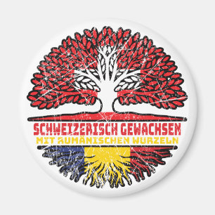 Rumänisch Schweizer Baumwurzel Magnet