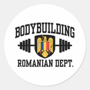 Rumänische Bodybuilding Runder Aufkleber