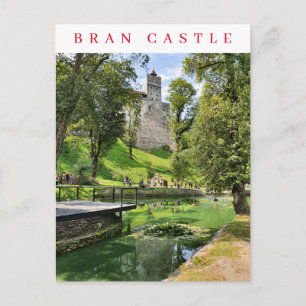 Rumänische Burg und Gärten Aussicht auf Postkarte