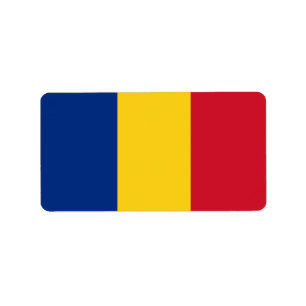 Rumänische Flagge Adressaufkleber