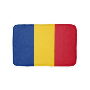Rumänische Flagge Badematte