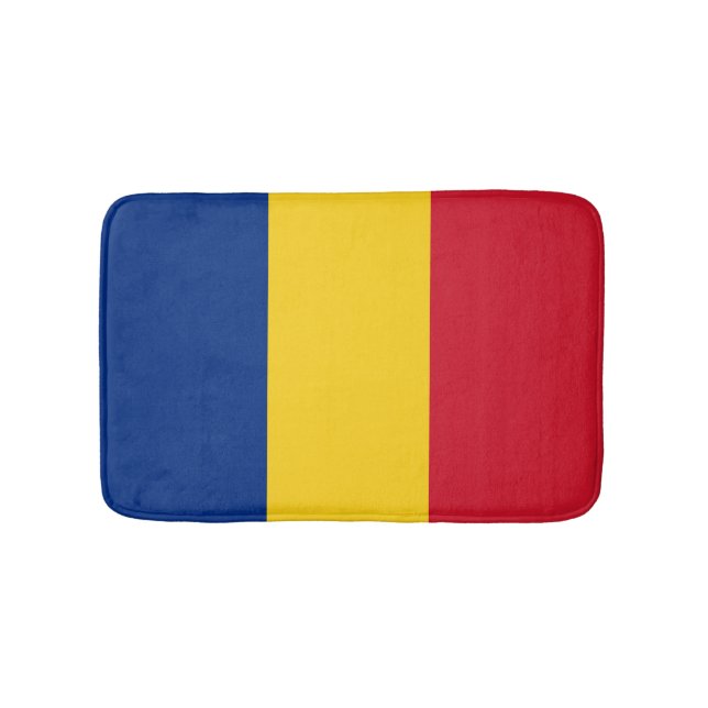 Rumänische Flagge Badematte (Vorderseite)
