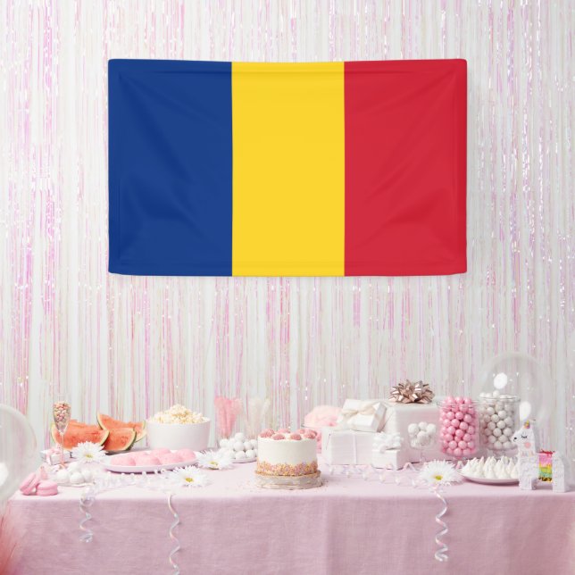 Rumänische Flagge Banner (Party)