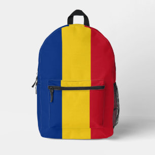 Rumänische Flagge Bedruckter Rucksack