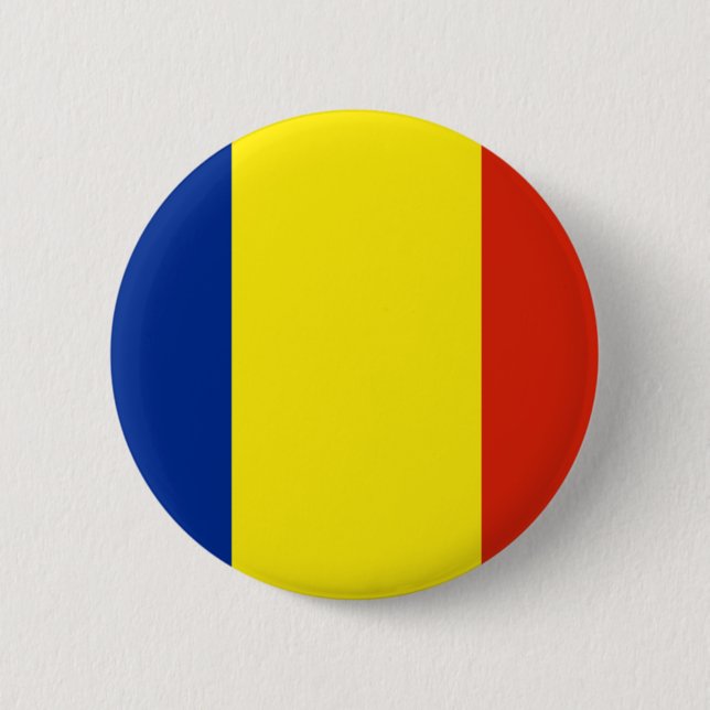 Rumänische Flagge Button (Vorderseite)