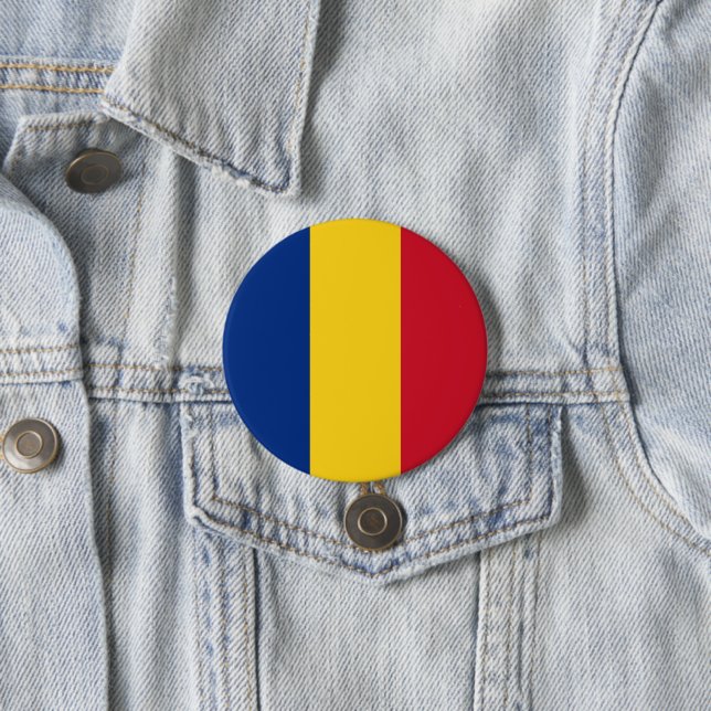Rumänische Flagge Button (Beispiel)