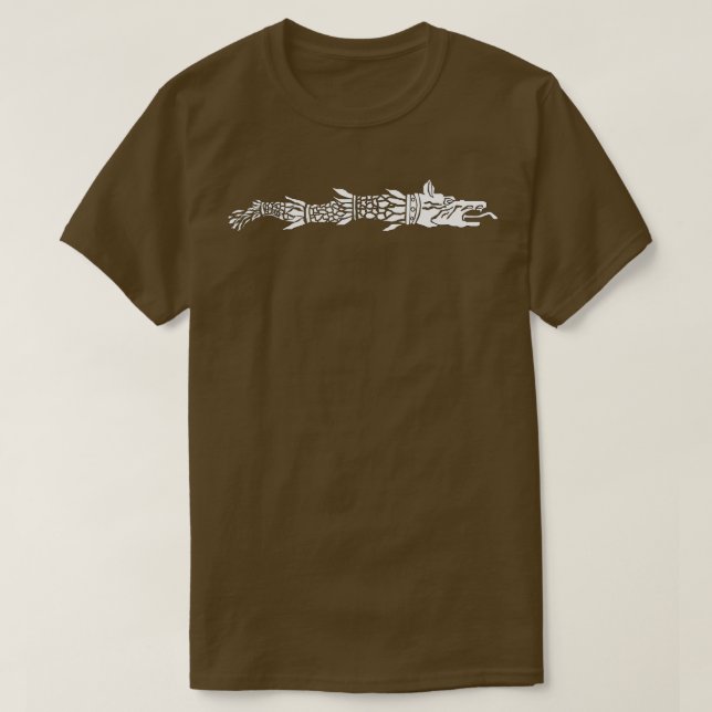 Rumänische Flagge Dacian Wolf T-Shirt (Design vorne)