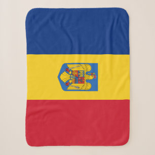 Rumänische Flagge Decke, patriotisch, Rumänien Sherpadecke