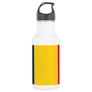Rumänische Flagge Edelstahlflasche