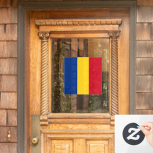 Rumänische Flagge Fensteraufkleber