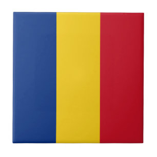 Rumänische Flagge Fliese