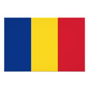 Rumänische Flagge Fotodruck