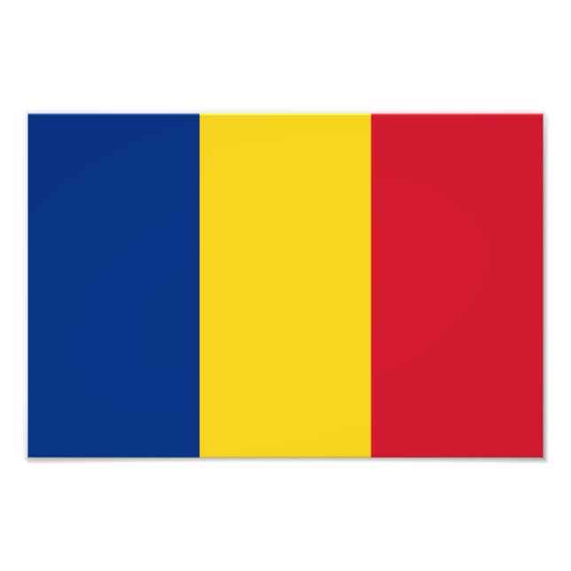 Rumänische Flagge Fotodruck (Vorne)
