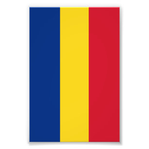 Rumänische Flagge Fotodruck