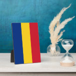 Rumänische Flagge Fotoplatte<br><div class="desc">Ein ideales Geschenk für alle,  die Patrioten ihres Landes sind!</div>