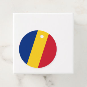 Rumänische Flagge Geschenkanhänger