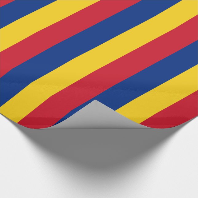 Rumänische Flagge Geschenkpapier (Ecke)