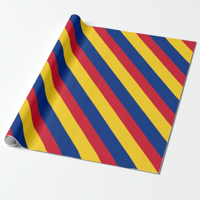 Rumänische Flagge Geschenkpapier (Ungerollt)