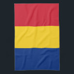 Rumänische Flagge Geschirrtuch<br><div class="desc">Ein ideales Geschenk für alle,  die Patrioten ihres Landes sind!</div>