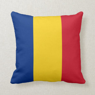 Rumänische Flagge Kissen
