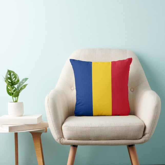 Rumänische Flagge Kissen (Stuhl )