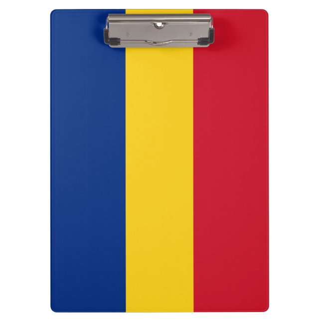 Rumänische Flagge Klemmbrett (Vorderseite)
