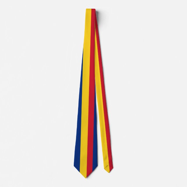 Rumänische Flagge Krawatte (Vorderseite)