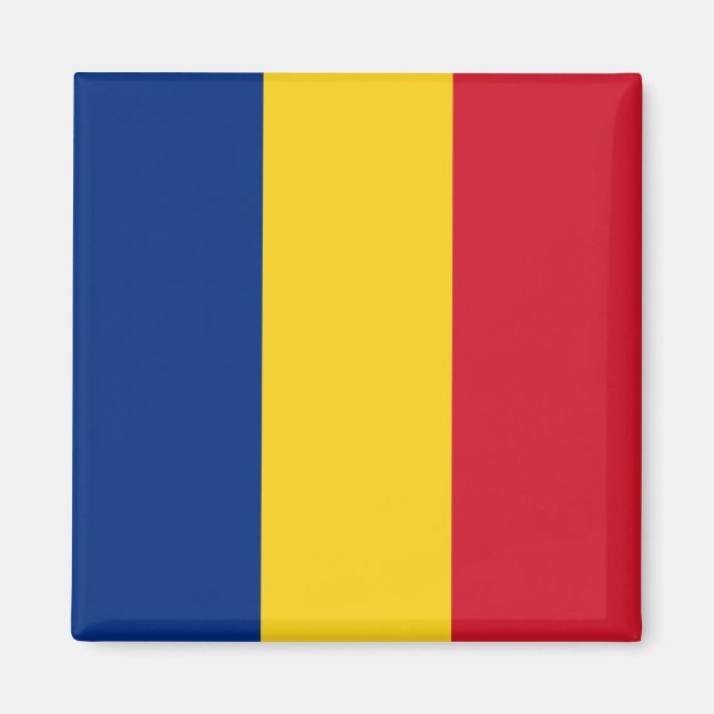 Rumänische Flagge Magnet (Vorne)