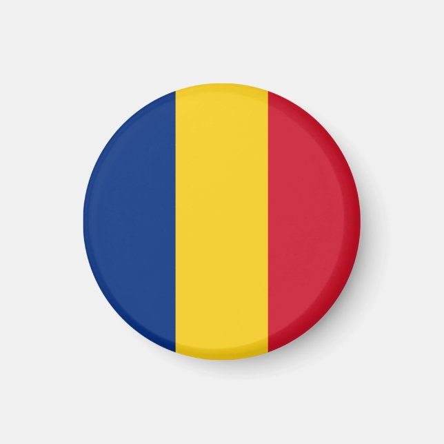 Rumänische Flagge Magnet (Vorne)
