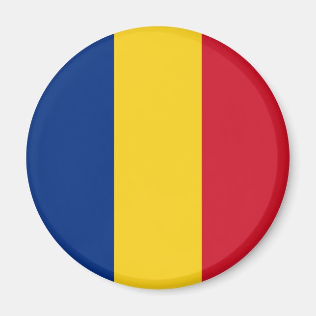 Rumänische Flagge Magnet (Vorne)
