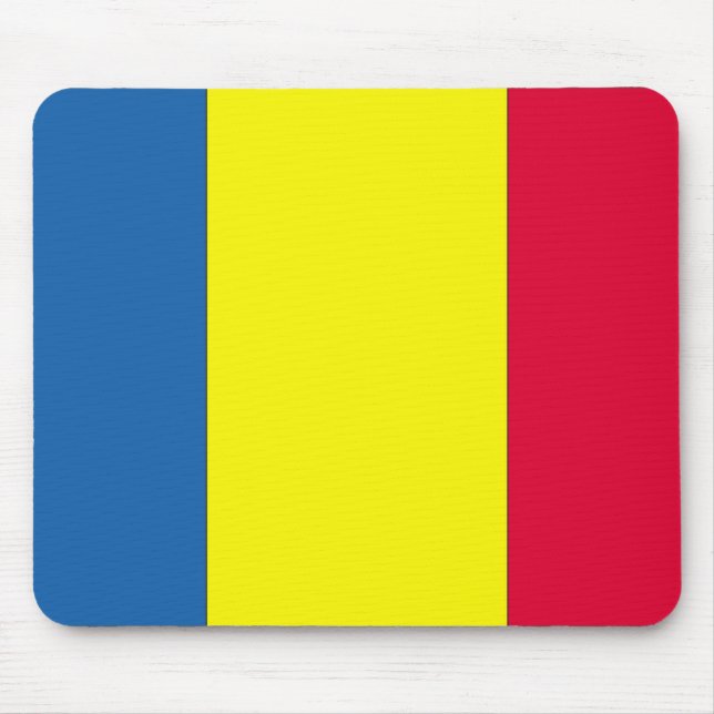 Rumänische Flagge Mousepad (Vorne)
