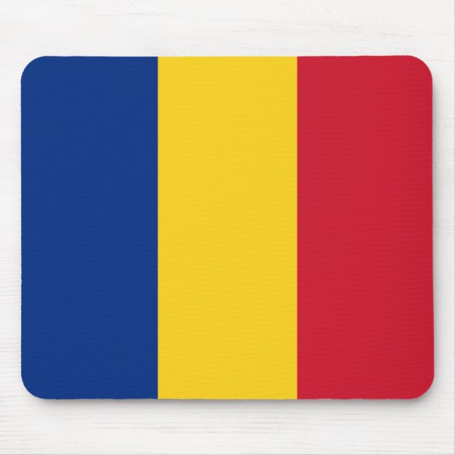 Rumänische Flagge Mousepad (Vorne)