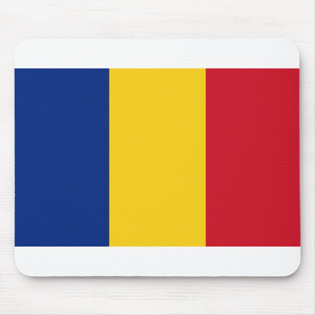 Rumänische Flagge Mousepad (Vorne)