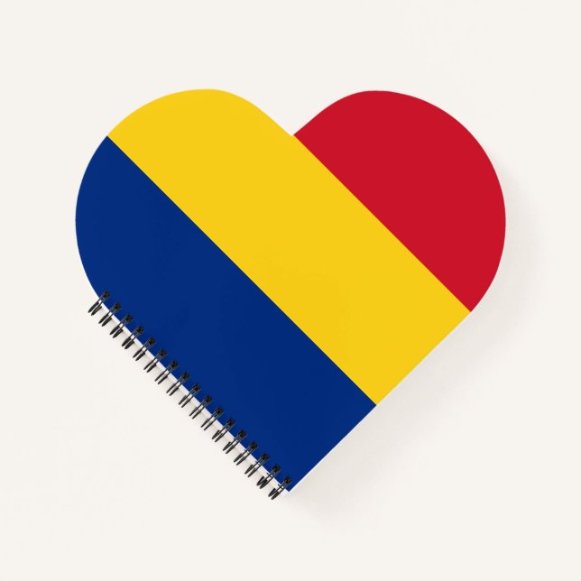 Rumänische Flagge Notizbuch (Vorderseite)