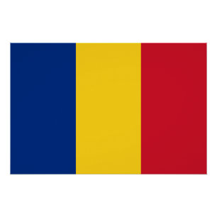 Rumänische Flagge Poster