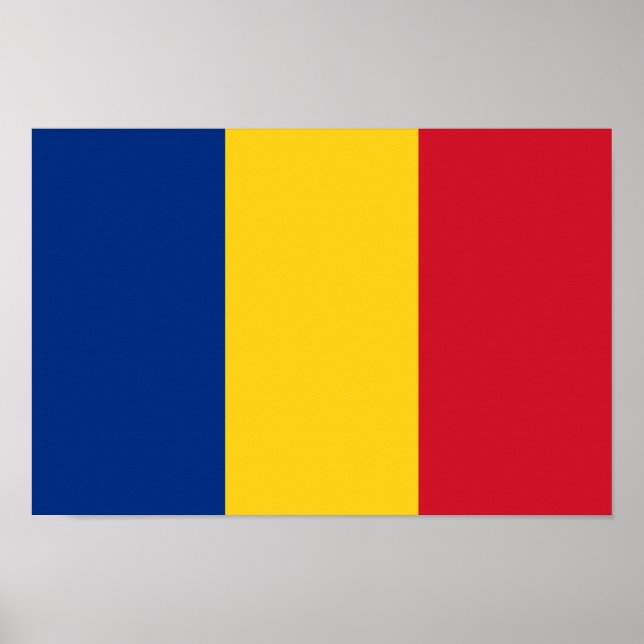 Rumänische Flagge Poster (Vorne)