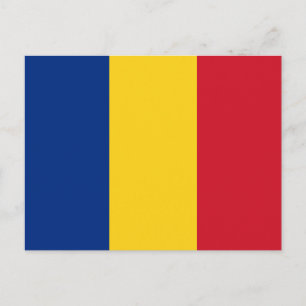 Rumänische Flagge Postkarte