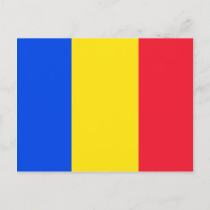 Rumänische Flagge Postkarte