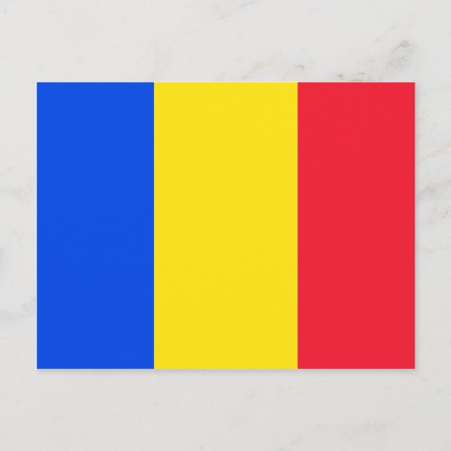 Rumänische Flagge Postkarte (Vorderseite)
