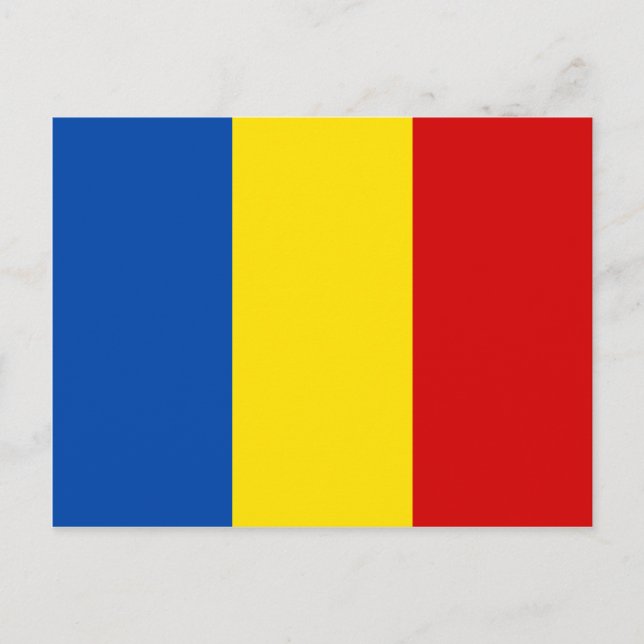 Rumänische Flagge Postkarte (Vorderseite)