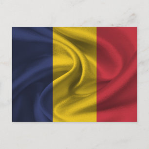 Rumänische Flagge Postkarte