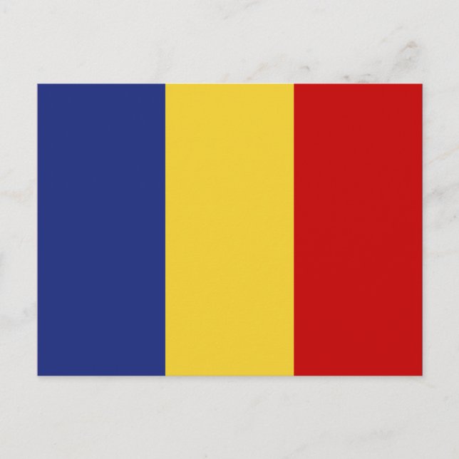 Rumänische Flagge Postkarte (Vorderseite)