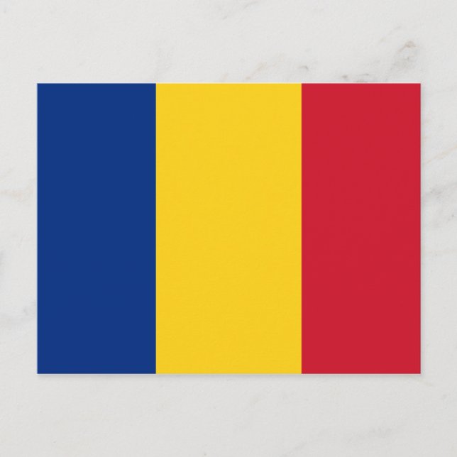 Rumänische Flagge Postkarte (Vorderseite)