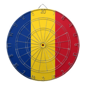 Rumänische Flagge (Rumänien) Dartscheibe