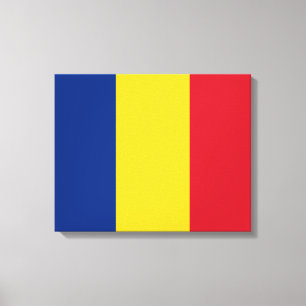 Rumänische Flagge (Rumänien) Leinwanddruck