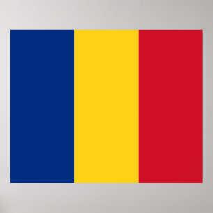 Rumänische Flagge (Rumänien) Poster